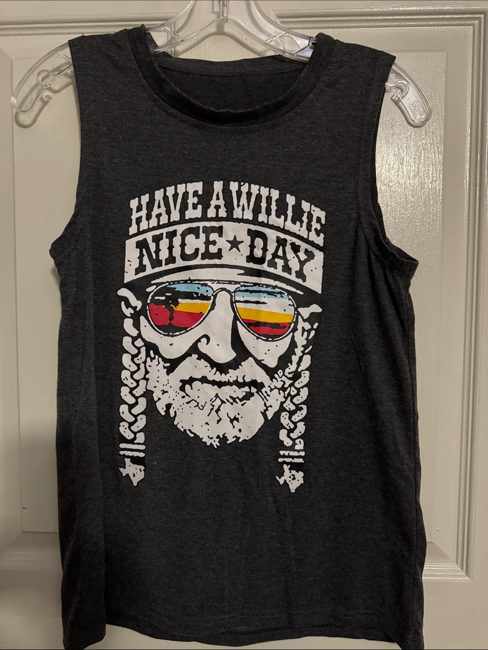 Have A Willie Nice Day Graphic Tank - Dark Gray